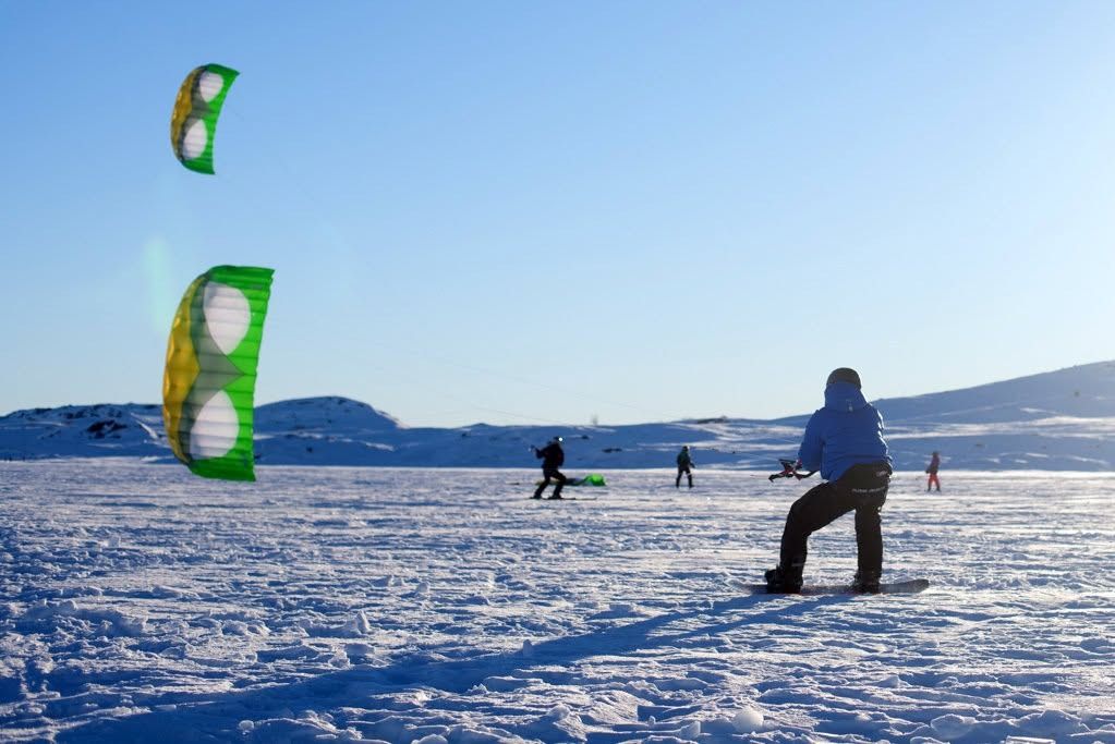 Snøkiting på vidda